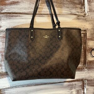Coach Brown Signature Tote